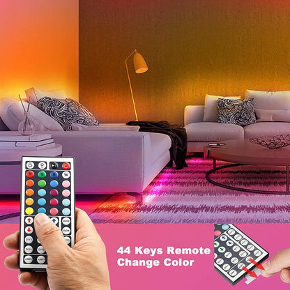 32.8Ft RGB LED Strip Lights with Remote Control - Color Changing LED Lights for Bedroom and Home Decor