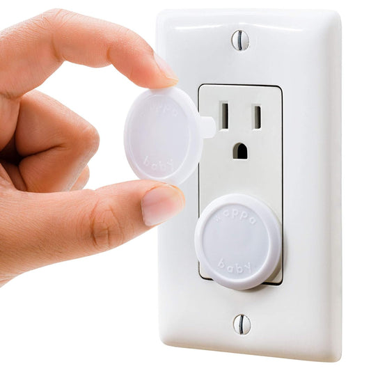 50 Pack Baby Proof Outlet Covers - Safe & Secure Electric Plug Protectors for Home & Office | Sturdy Childproof Socket Covers | Easy Installation to Protect Toddlers & Babies - White