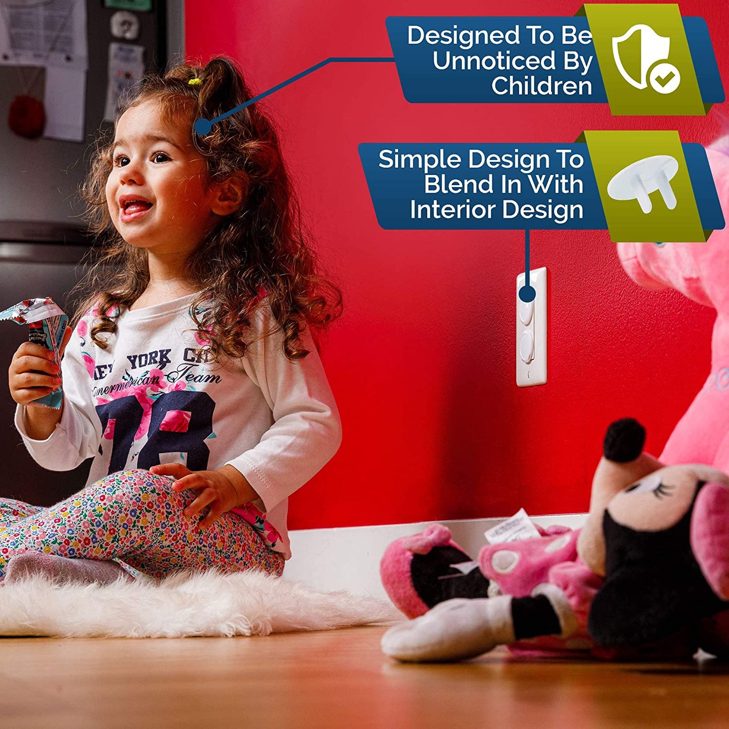 50 Pack Baby Proof Outlet Covers - Safe & Secure Electric Plug Protectors for Home & Office | Sturdy Childproof Socket Covers | Easy Installation to Protect Toddlers & Babies - White